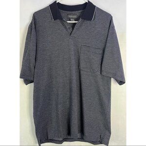 Van Heusen mens polo front pocket short sleeve shirt mens size Large